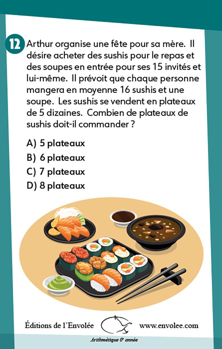 Thumbnail 2 Math &agrave; la carte : Arithm&eacute;tique 6e ann&eacute;e 