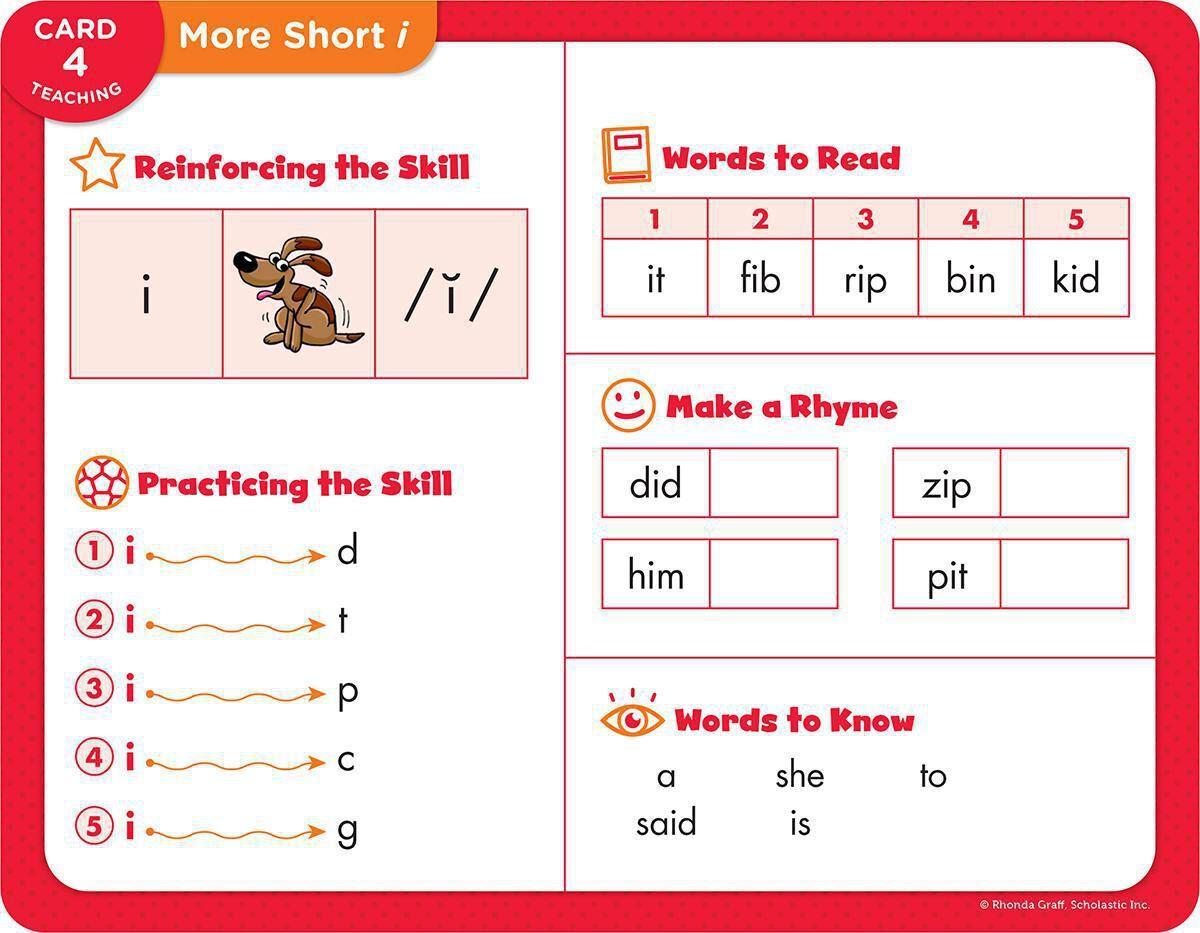 Thumbnail 4Decodable Cards: Short Vowels & More