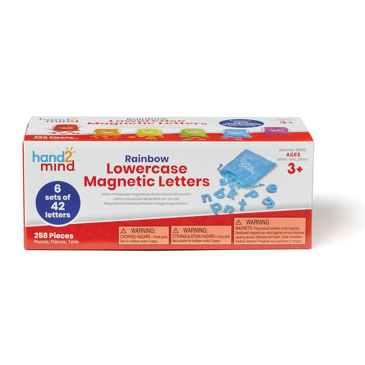 Rainbow Lowercase Magnetic Letters