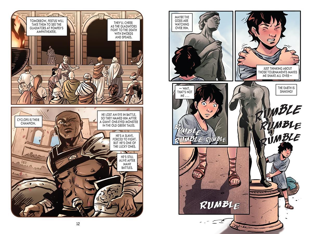 Thumbnail 4 The Graphic Novel #10: I Survived the Destruction of Pompeii, AD 79 