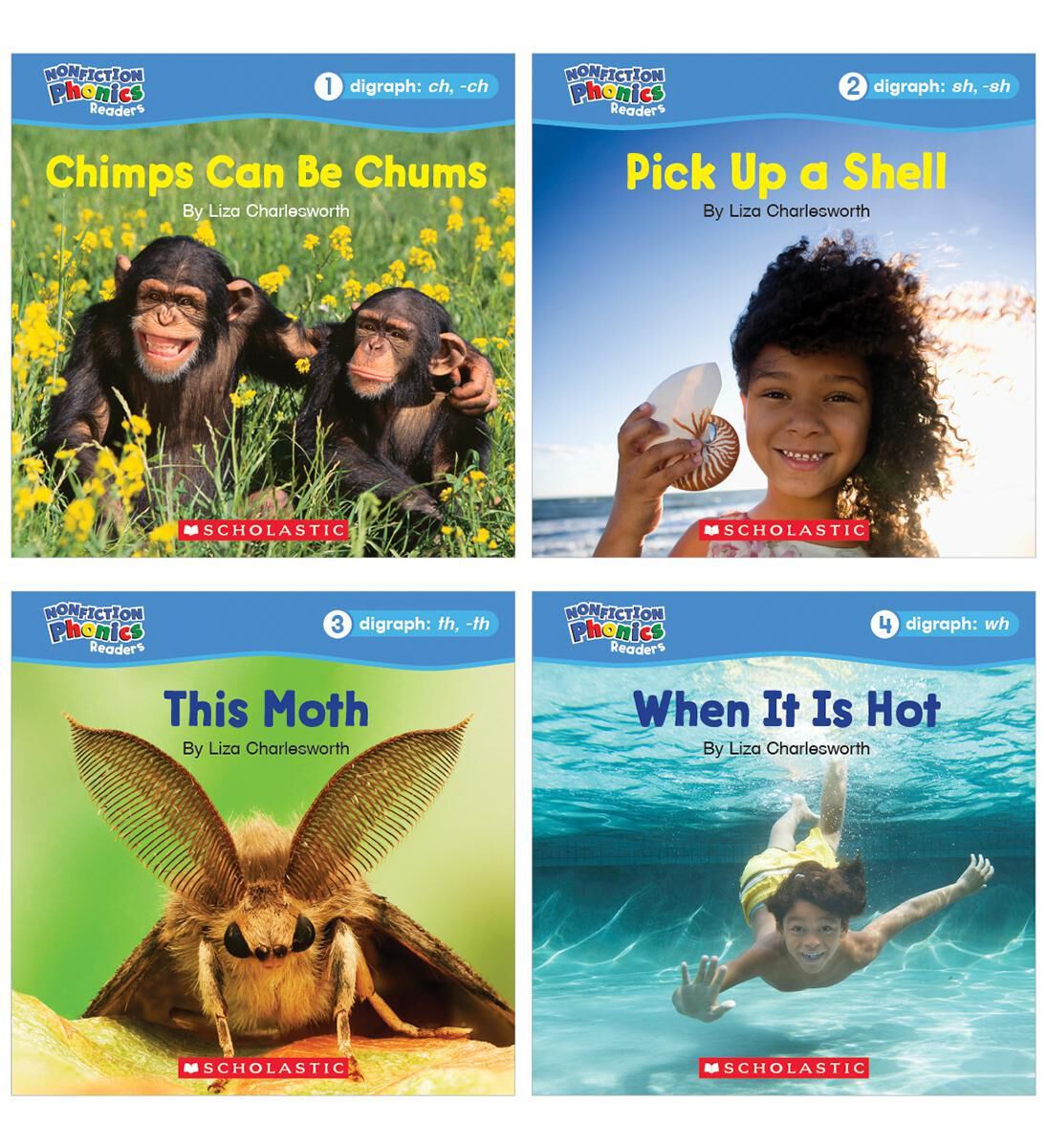 Thumbnail 2 Nonfiction Phonics Readers Set 2: Long Vowels, Digraphs &amp; More 