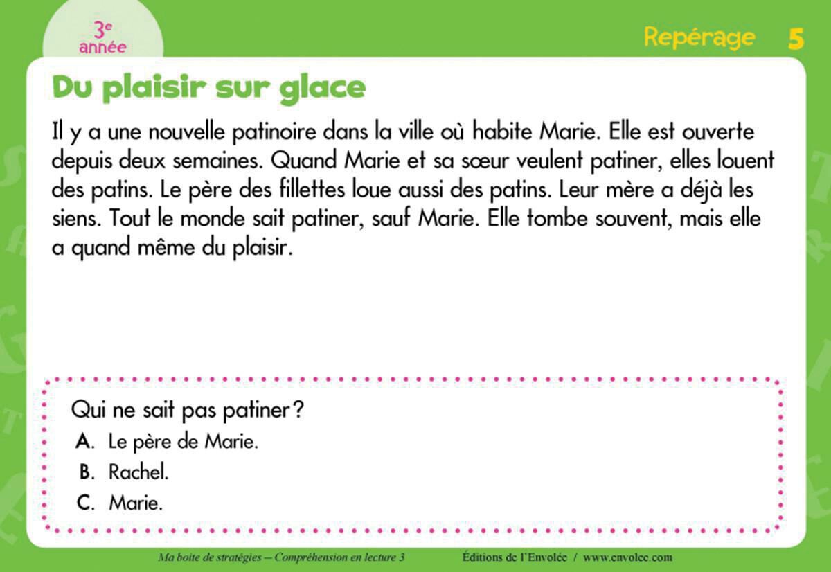 Thumbnail 3Ma bo&icirc;te de strat&eacute;gies : Compr&eacute;hension en lecture 3