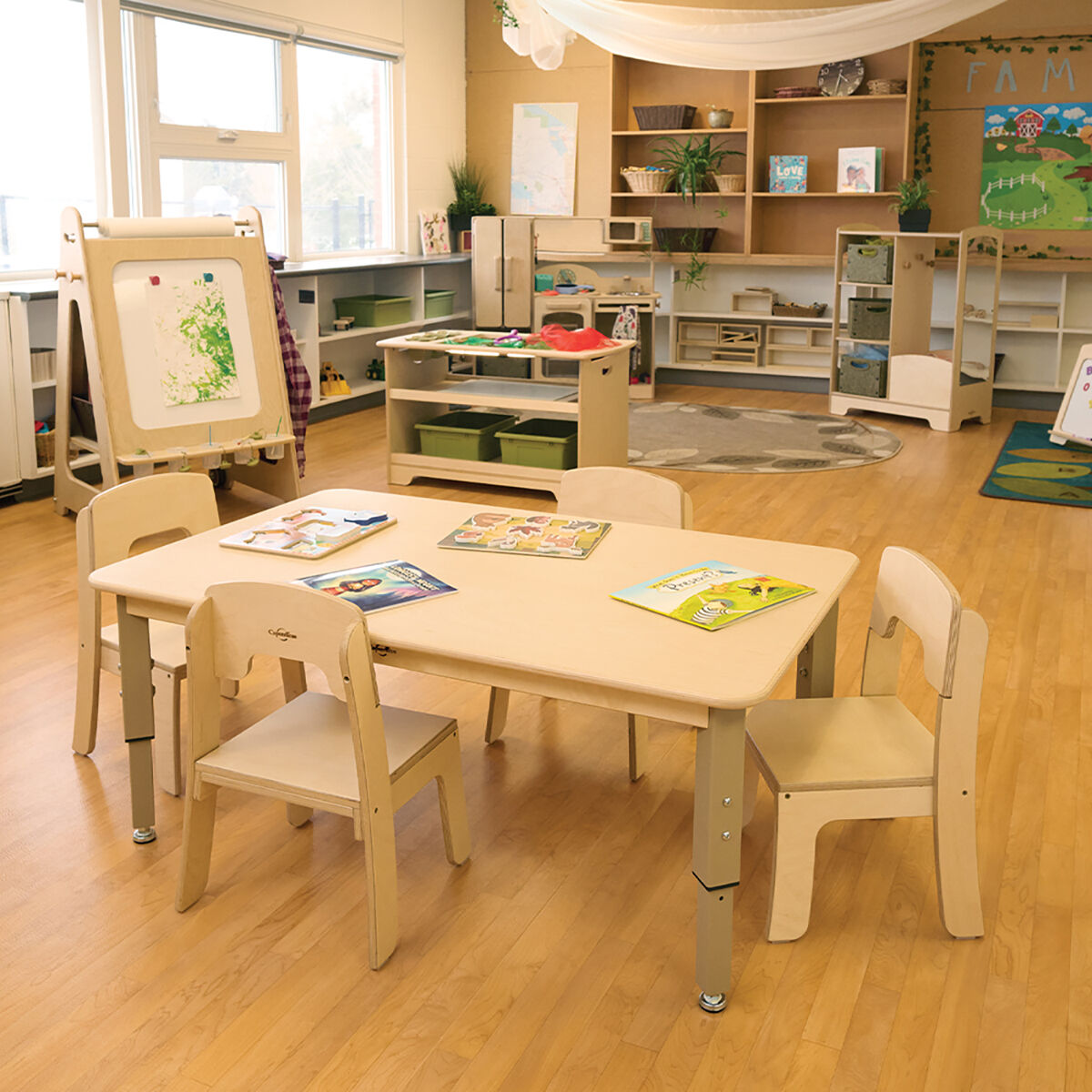 Thumbnail 3Seoras 25 cm Birch Classroom Chair (Set of 2)