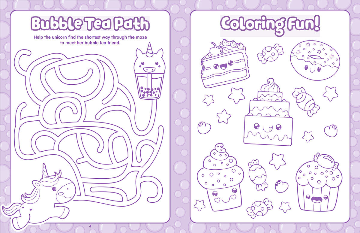 Thumbnail 3Bubble Tea Activity Book with Squishy