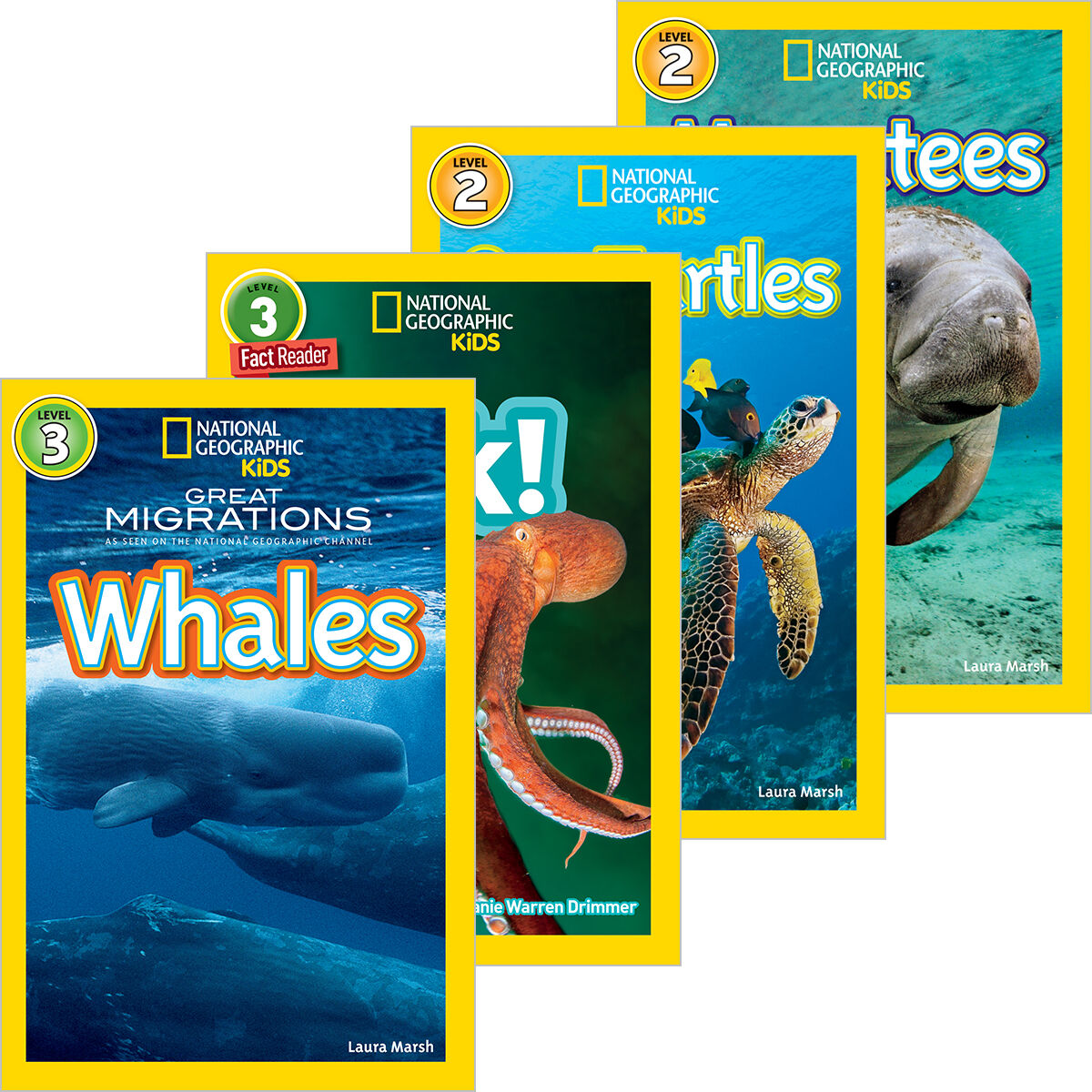  PACK: NG: SEA LIFE READER 4 PACK 