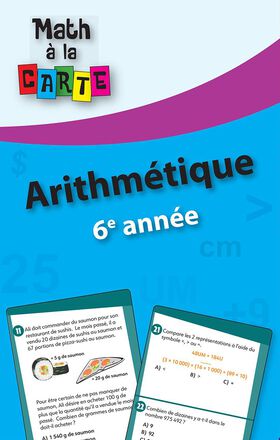 Math à la carte : Arithmétique 6e année   Math à la carte : Arithmétique 6e année