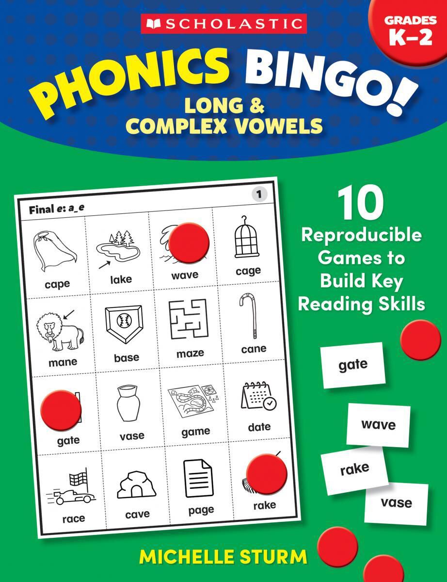  Phonics Bingo! Long &amp; Complex Vowels 