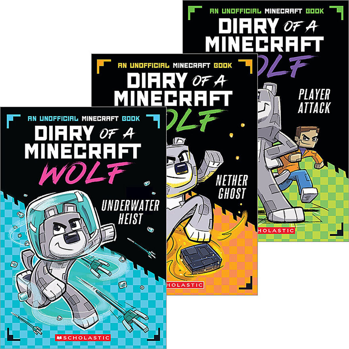  Diary of a Minecraft Wolf 3-Pack 