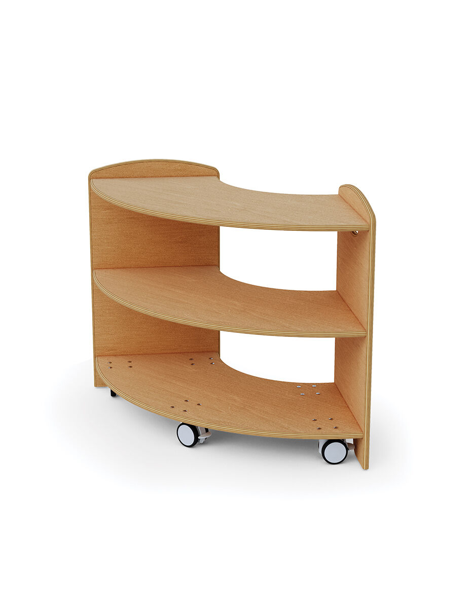 Seoras 2-Level 90 Degree Curved Corner Shelf
