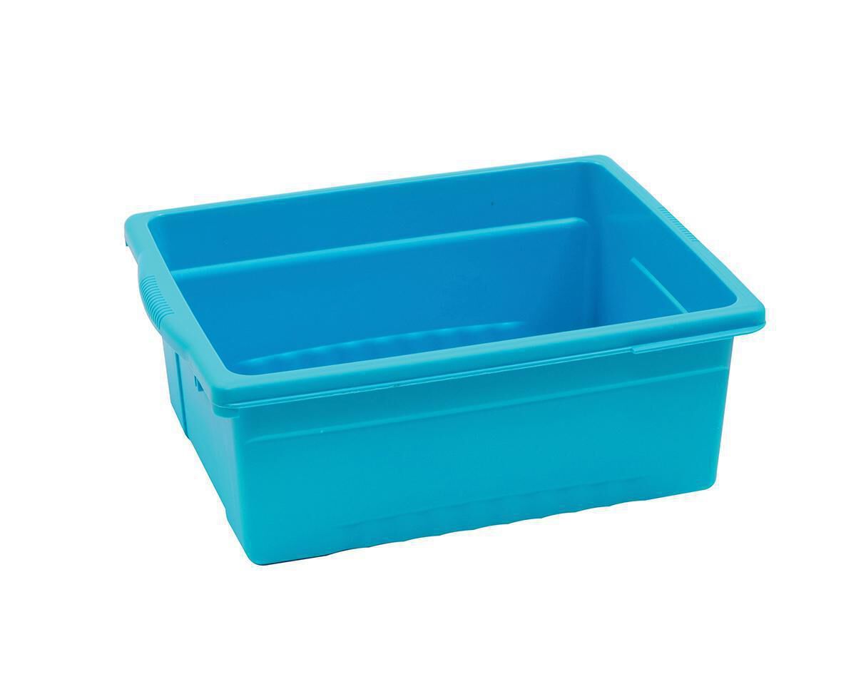 Thumbnail 5 Small Bamboo Book Browser Cart with Vibrant Tubs 