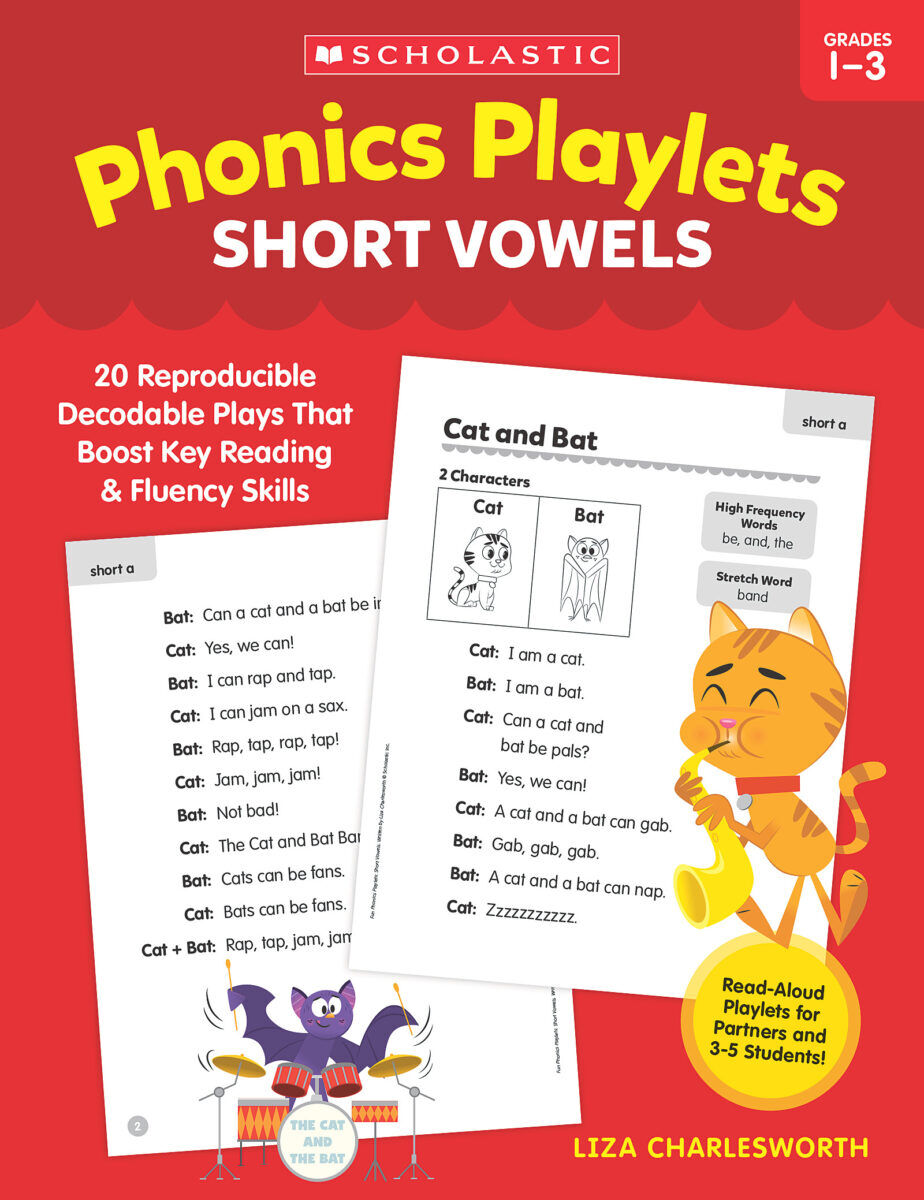  Phonics Playlets: Short Vowels 