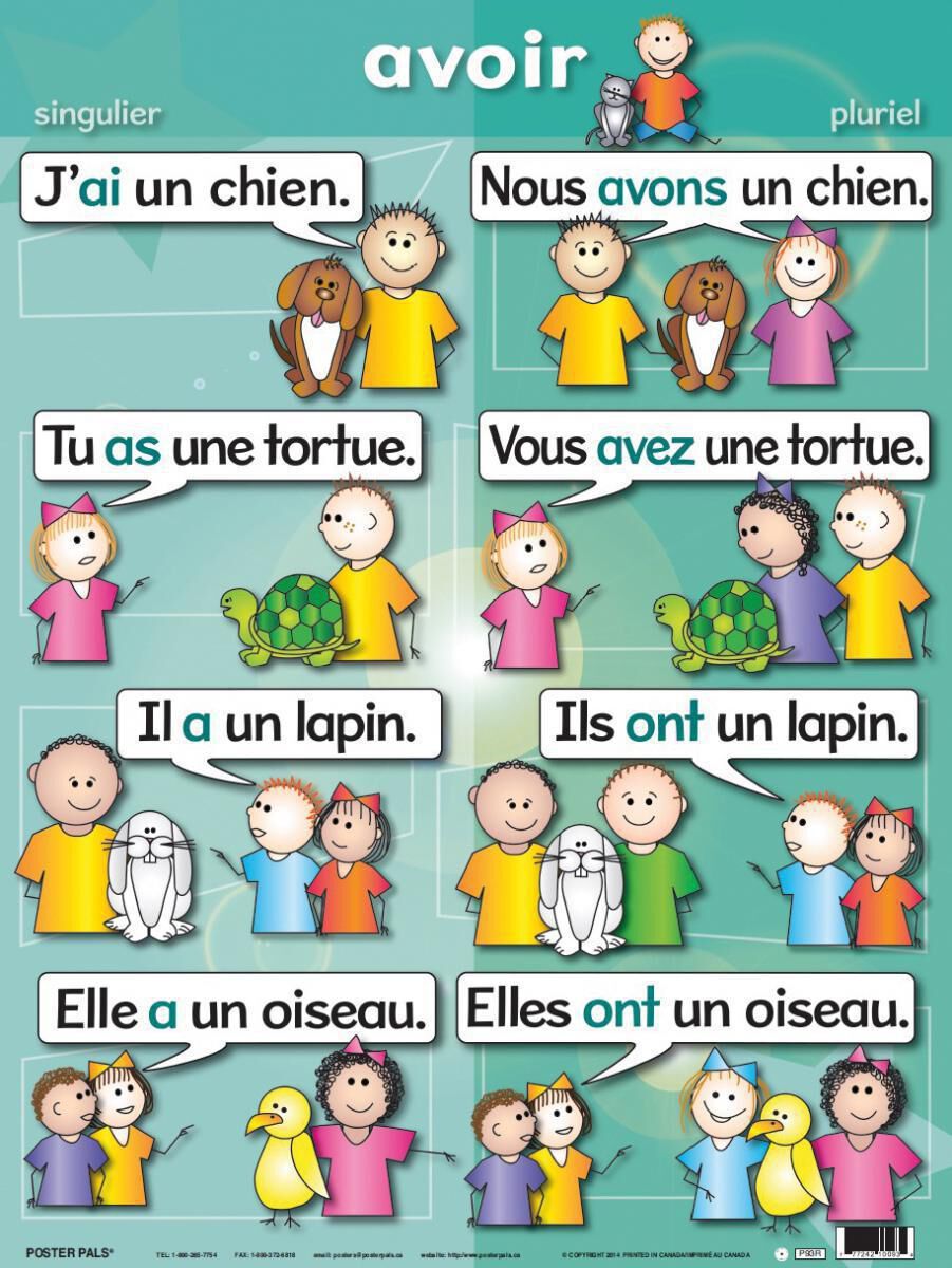 Thumbnail 3Ensemble d'affiches Verbes