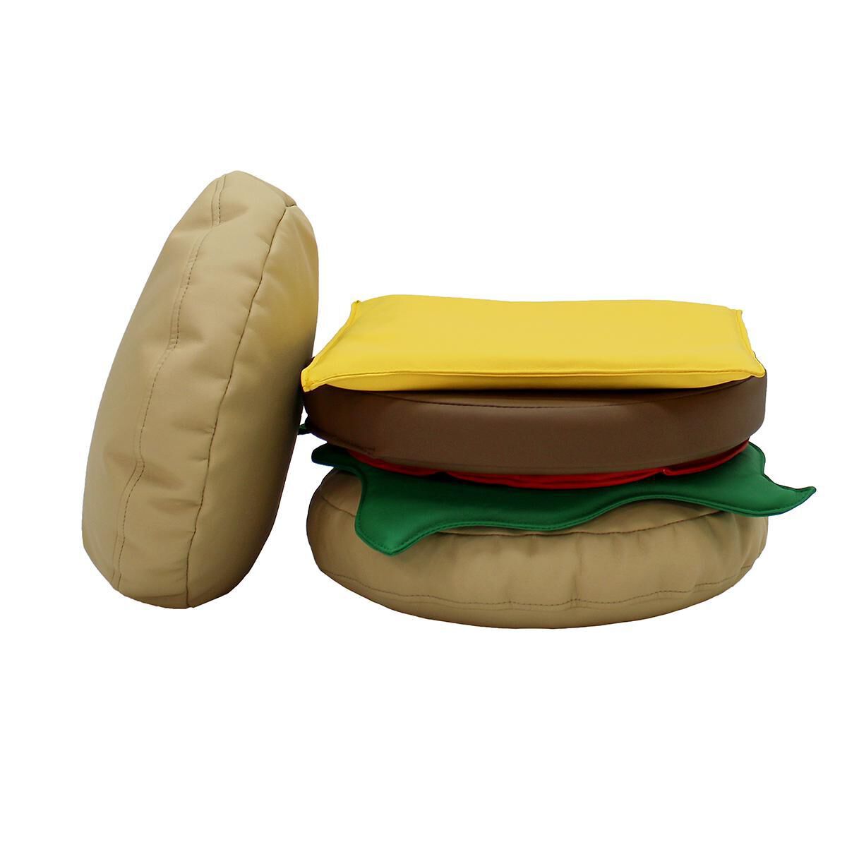 Thumbnail 4 Softscape Stack-A-Burger Play Set 6-Piece 