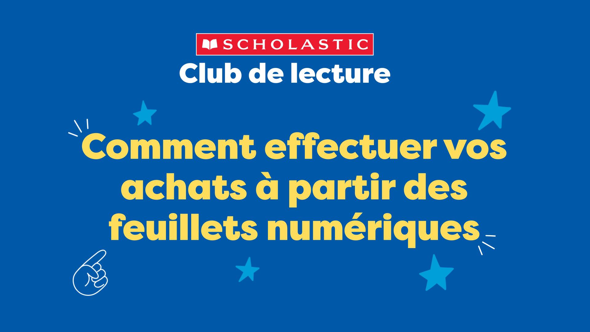 Comment effectuer vos achats à partir des feuillets numériques