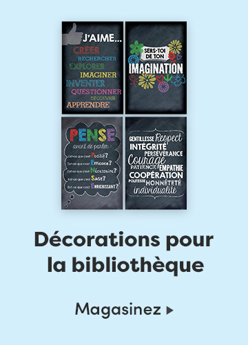 Décorations pour la bibliothèque
