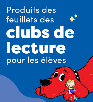 Produits des feuillets des clubs de lecture pour les élèves