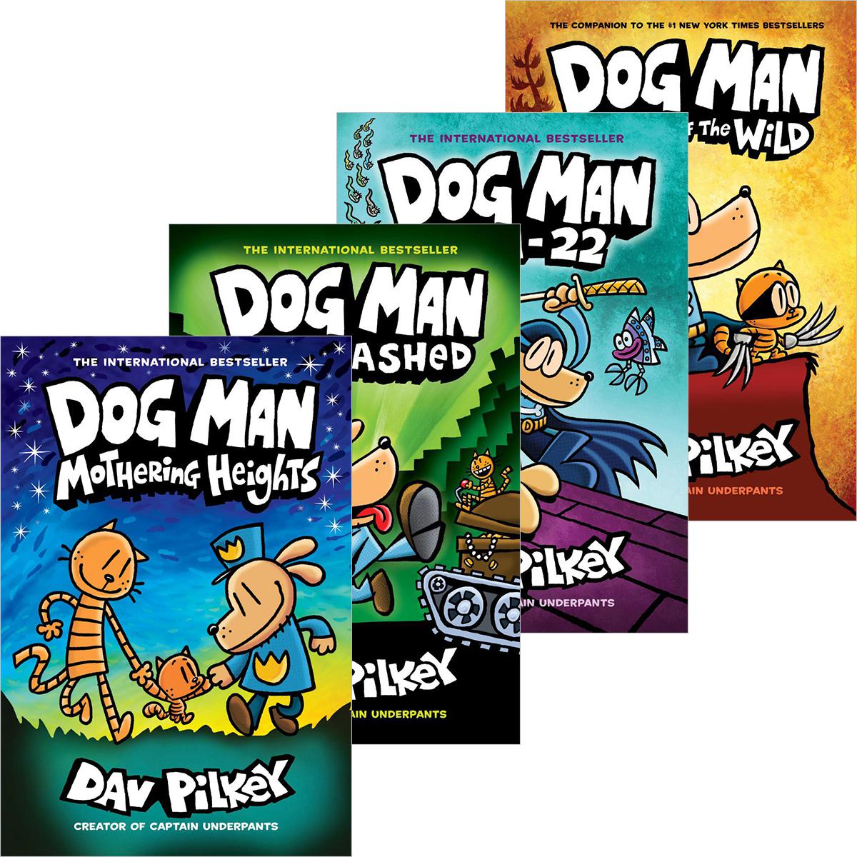  Dog Man Library-Bound 10-Pack 
