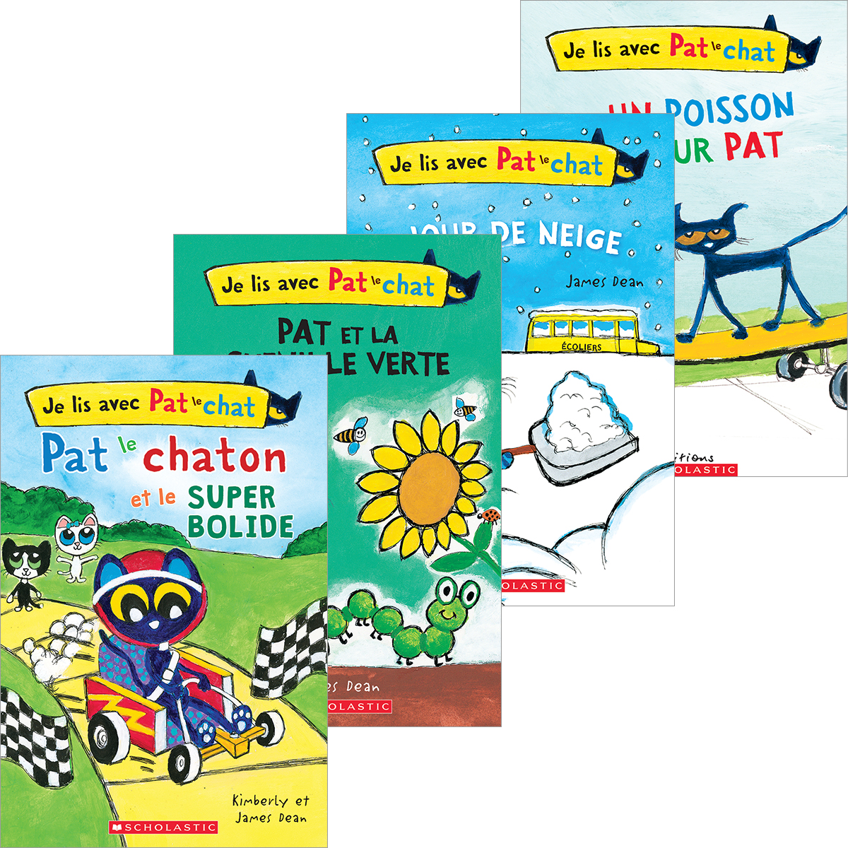  Collection Je lis avec Pat le chat - 4 livres 
