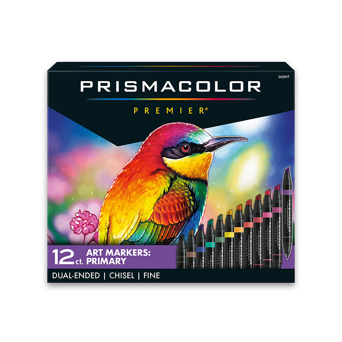  Prismacolor® Premier® Dual-Ended Art Marker Set: Primary 12 Pack 