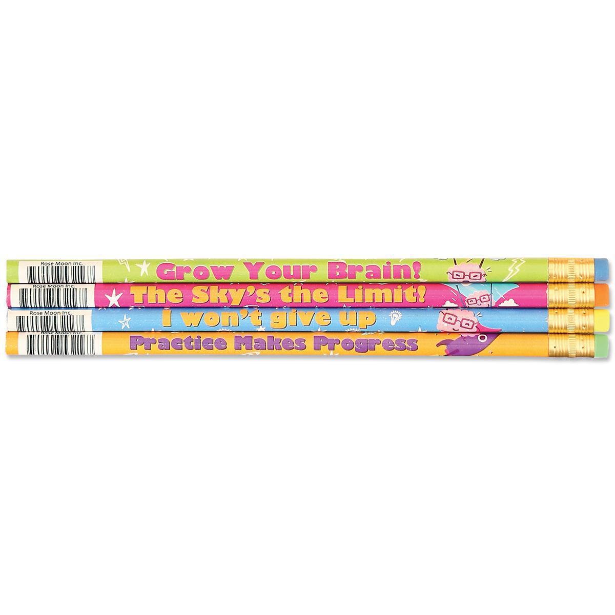 Growth Mindset Pencils Assorted 24-Pack