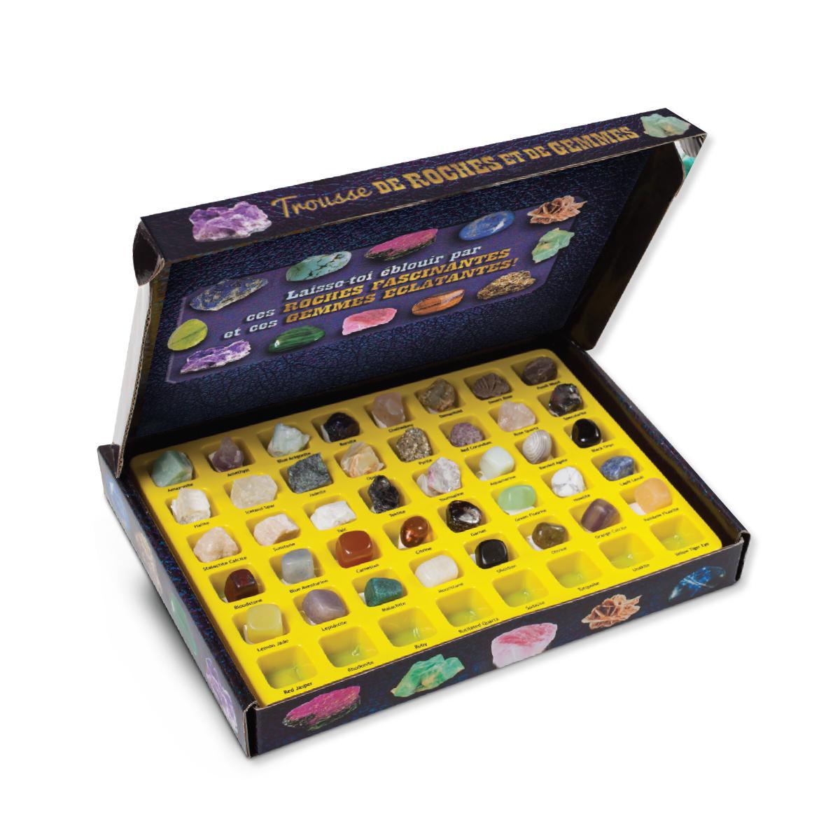  Trousse de roches et de gemmes 
