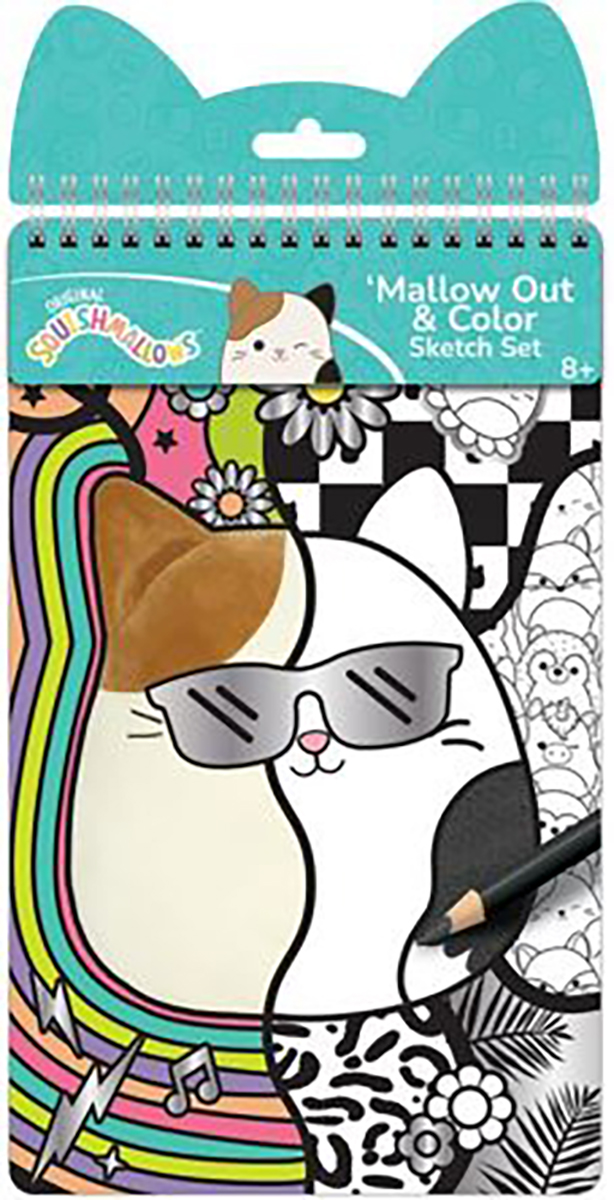  Squishmallow Color and Sketch Activity Book 