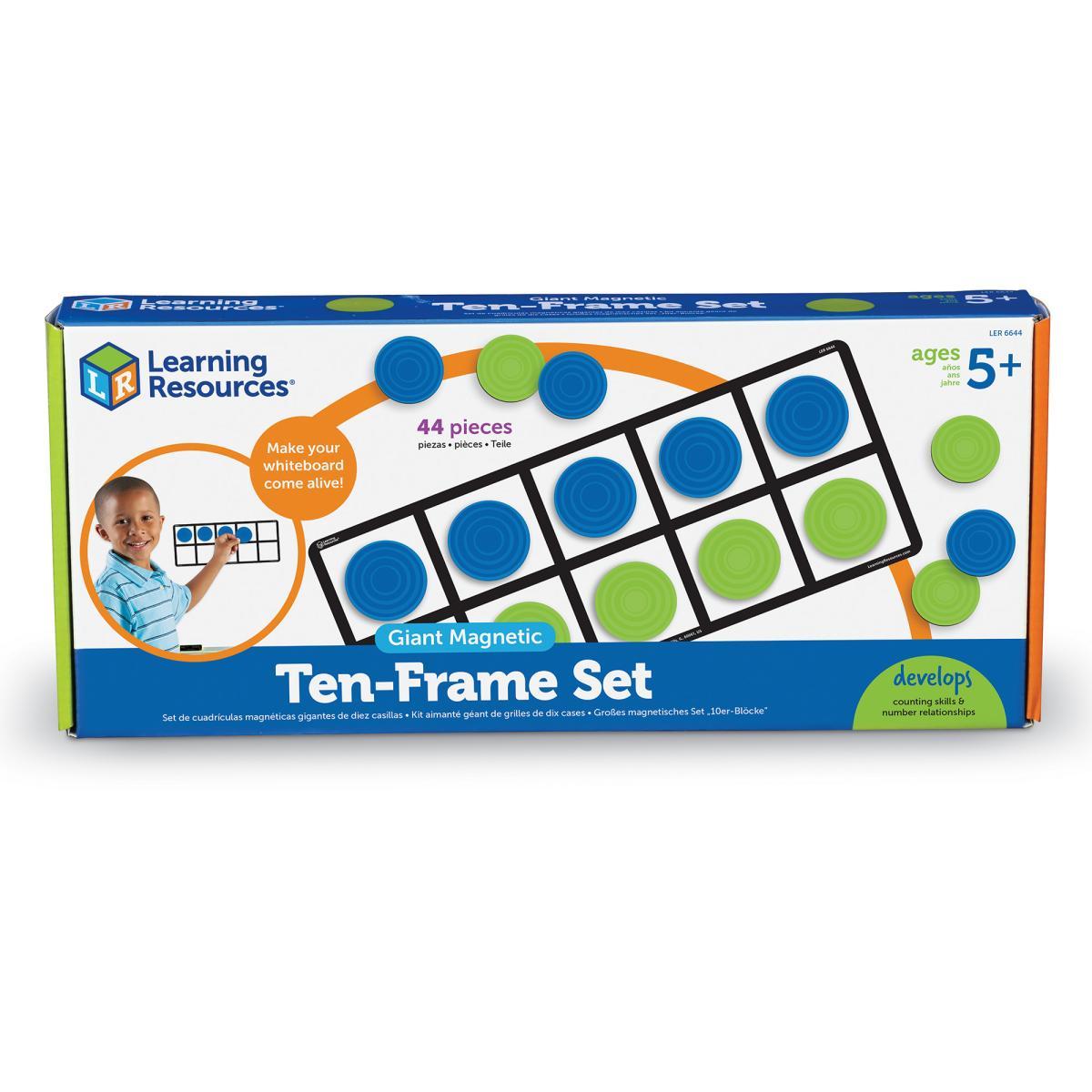 Giant Magnetic Ten-Frame Set