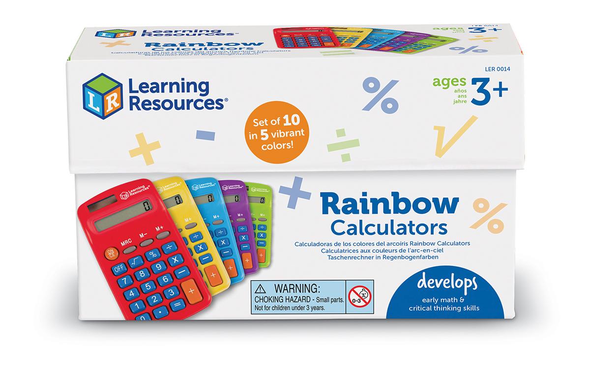  Rainbow Primary Calculator Pack 