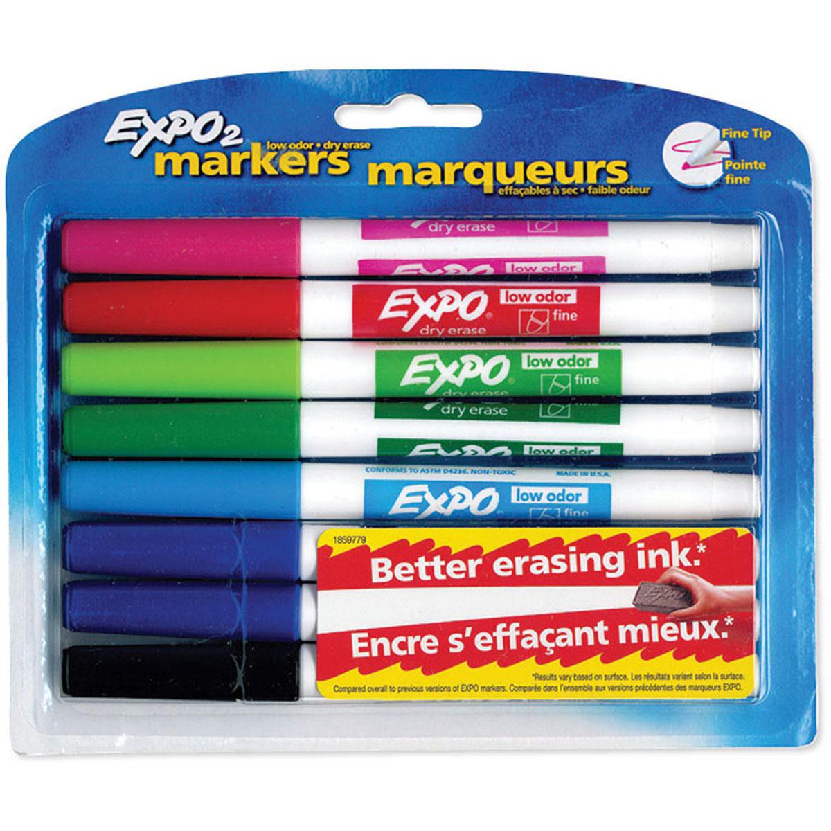  Expo® Whiteboard Markers Fine Tip 