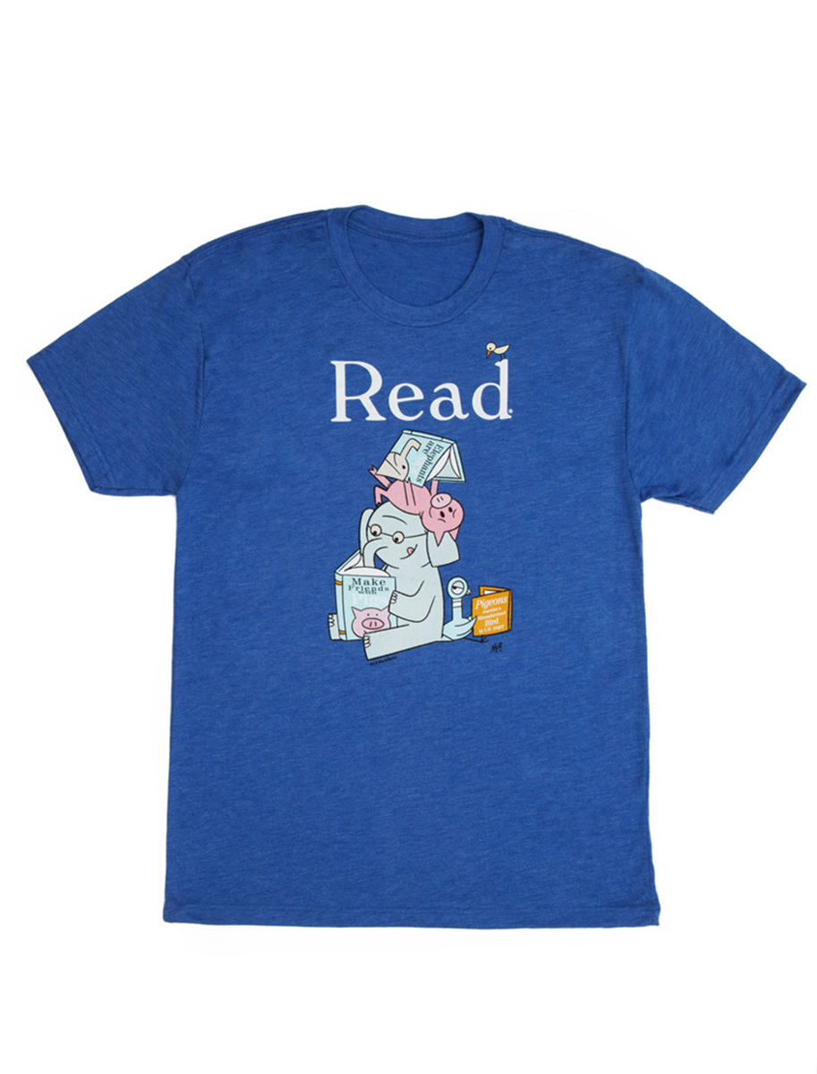 Elephant and Piggie: Read Unisex T-Shirt Medium