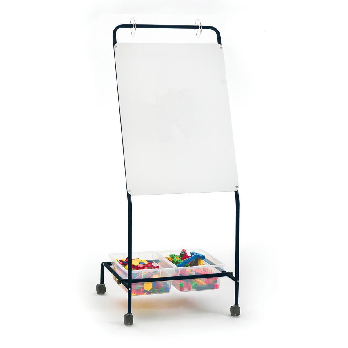 Tableau blanc sur roulettes