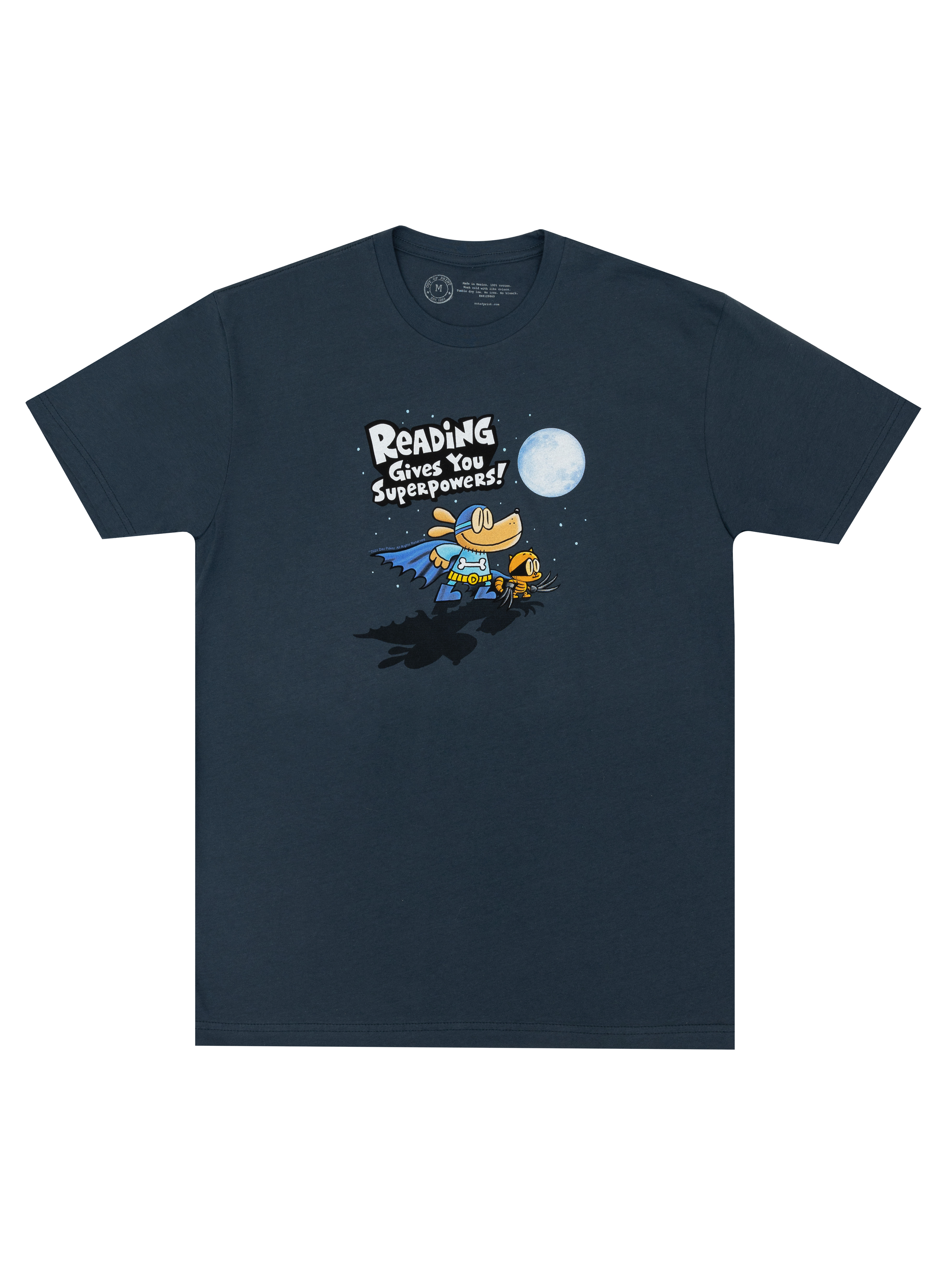 Dog Man Reading Gives You Superpowers Unisex: Large 