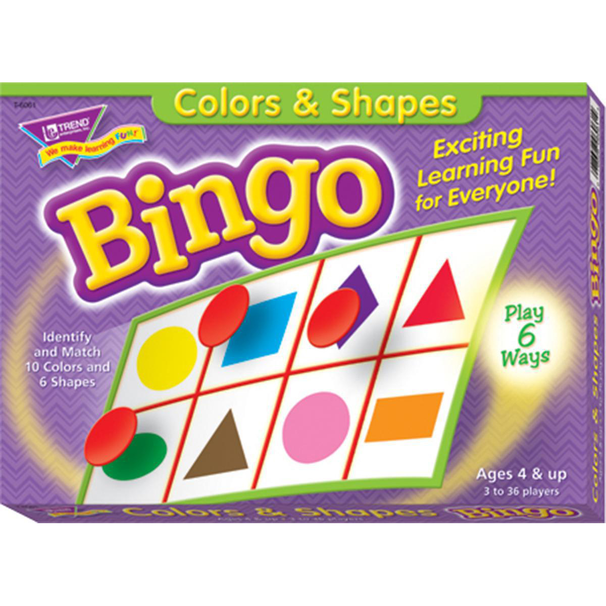  Bingo des formes et des couleurs 