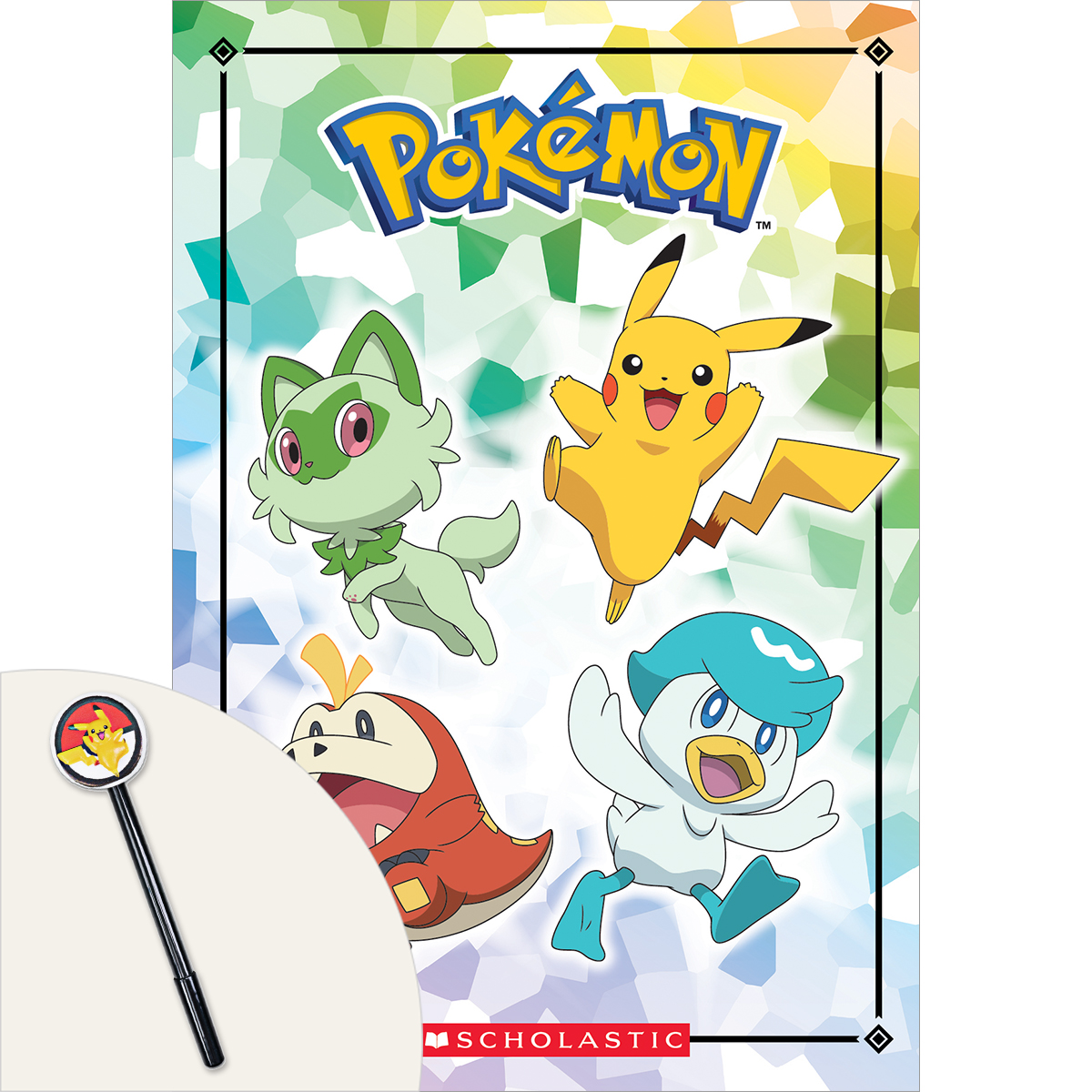 Pokémon Journal and Squishy Pikachu Pen 