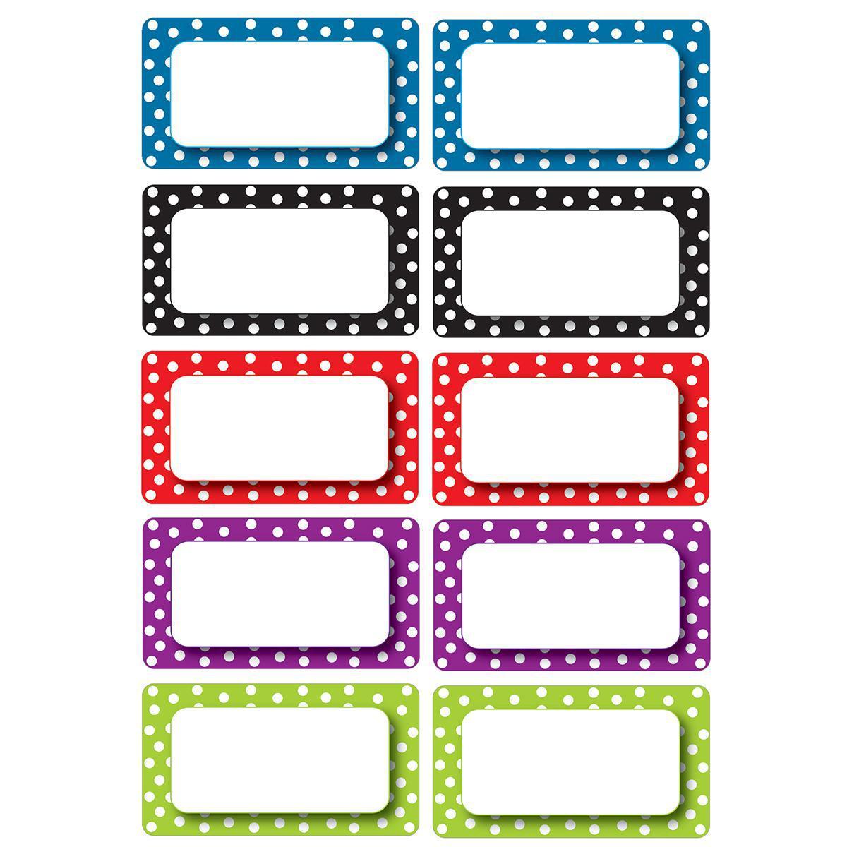 Magnetic Name Plates- Large Colour Dots