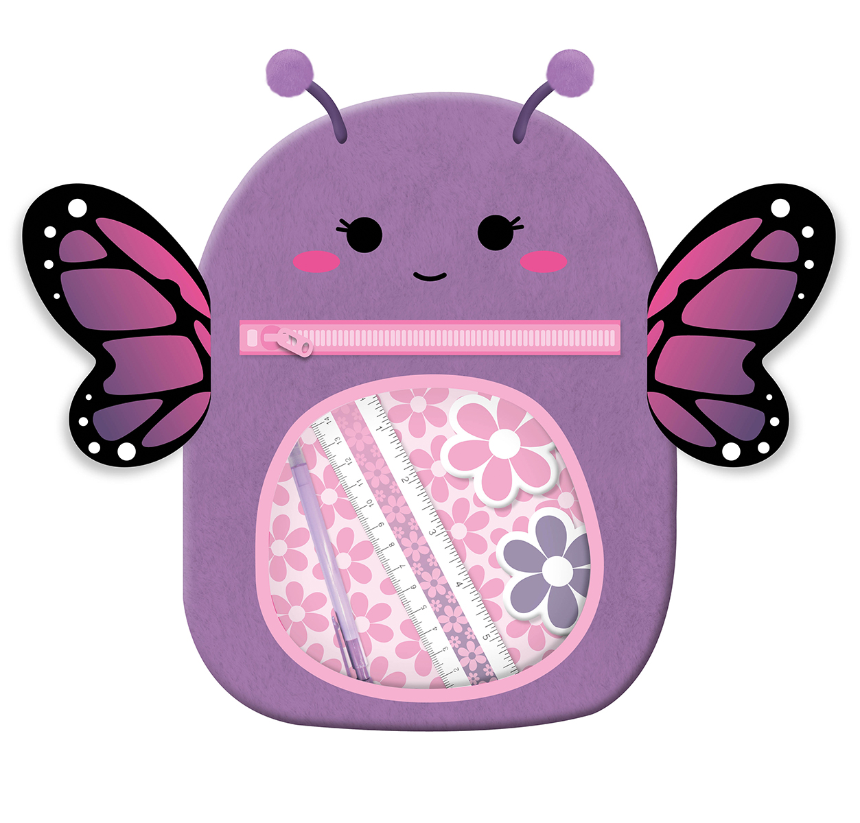 Plush Butterfly Sketch Journal