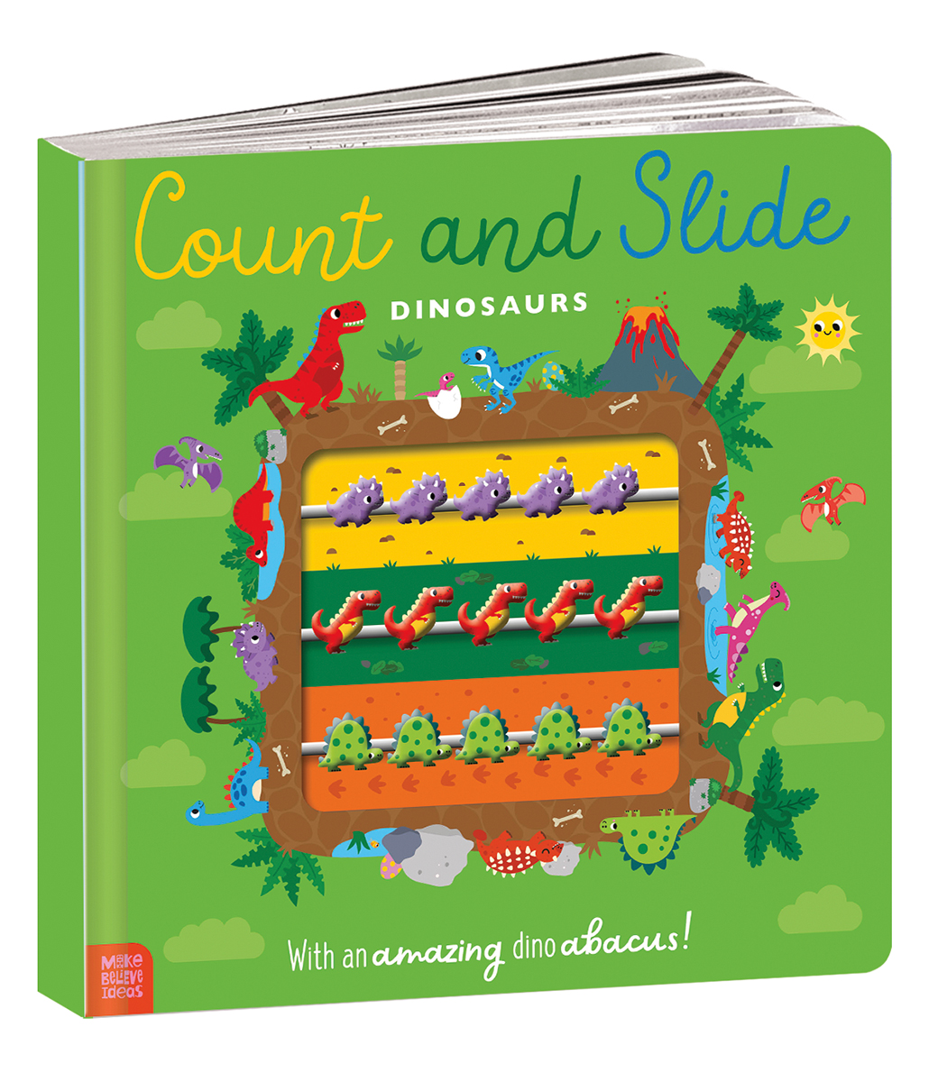  Count and Slide Dinosaurs 
