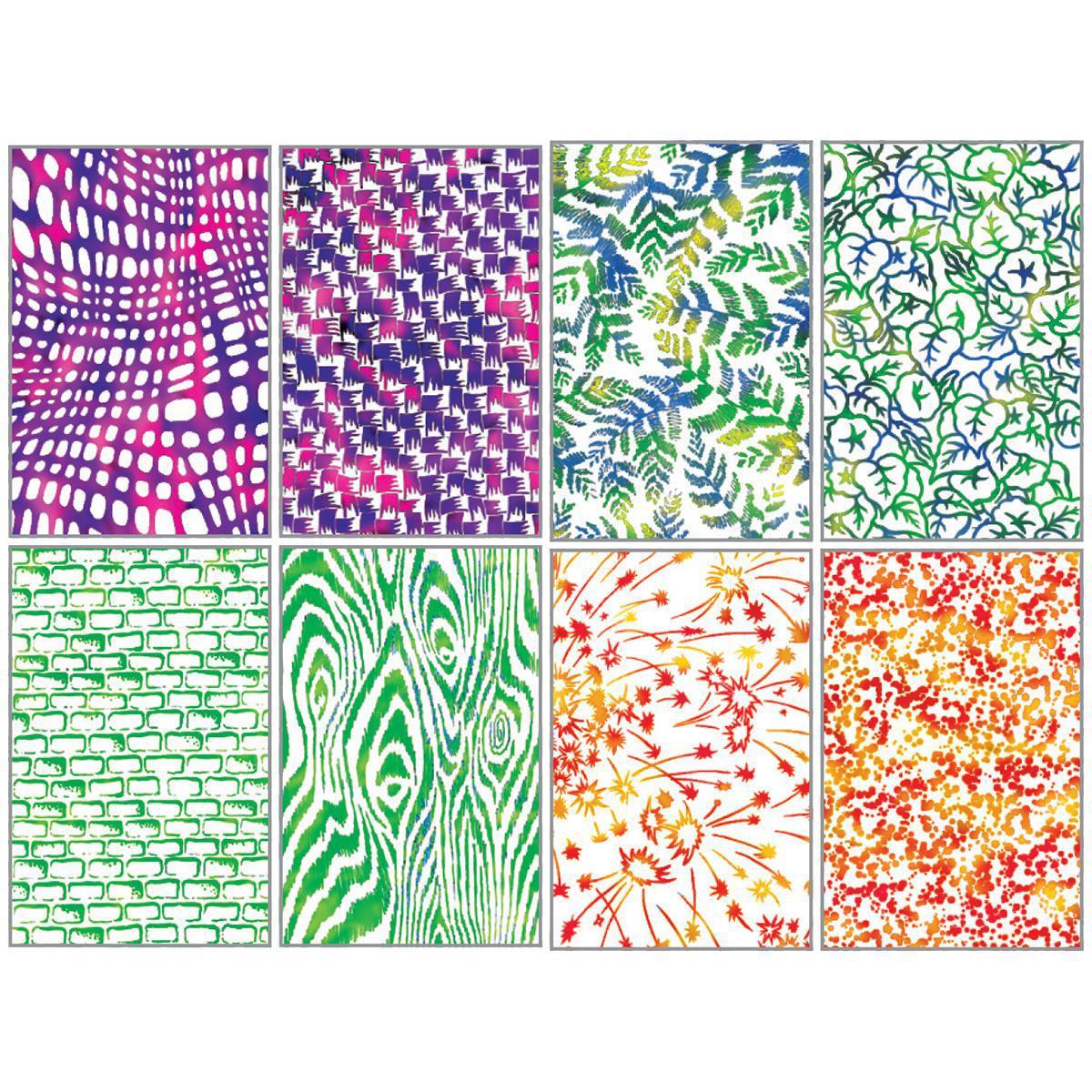  Texture Rubbing Plates 
