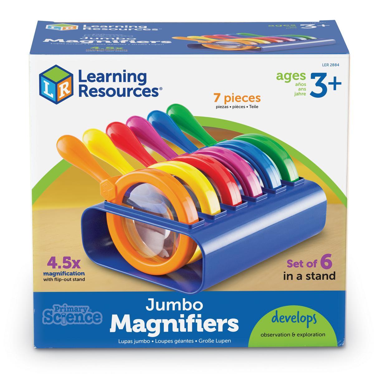  Jumbo Magnifiers with Stand 