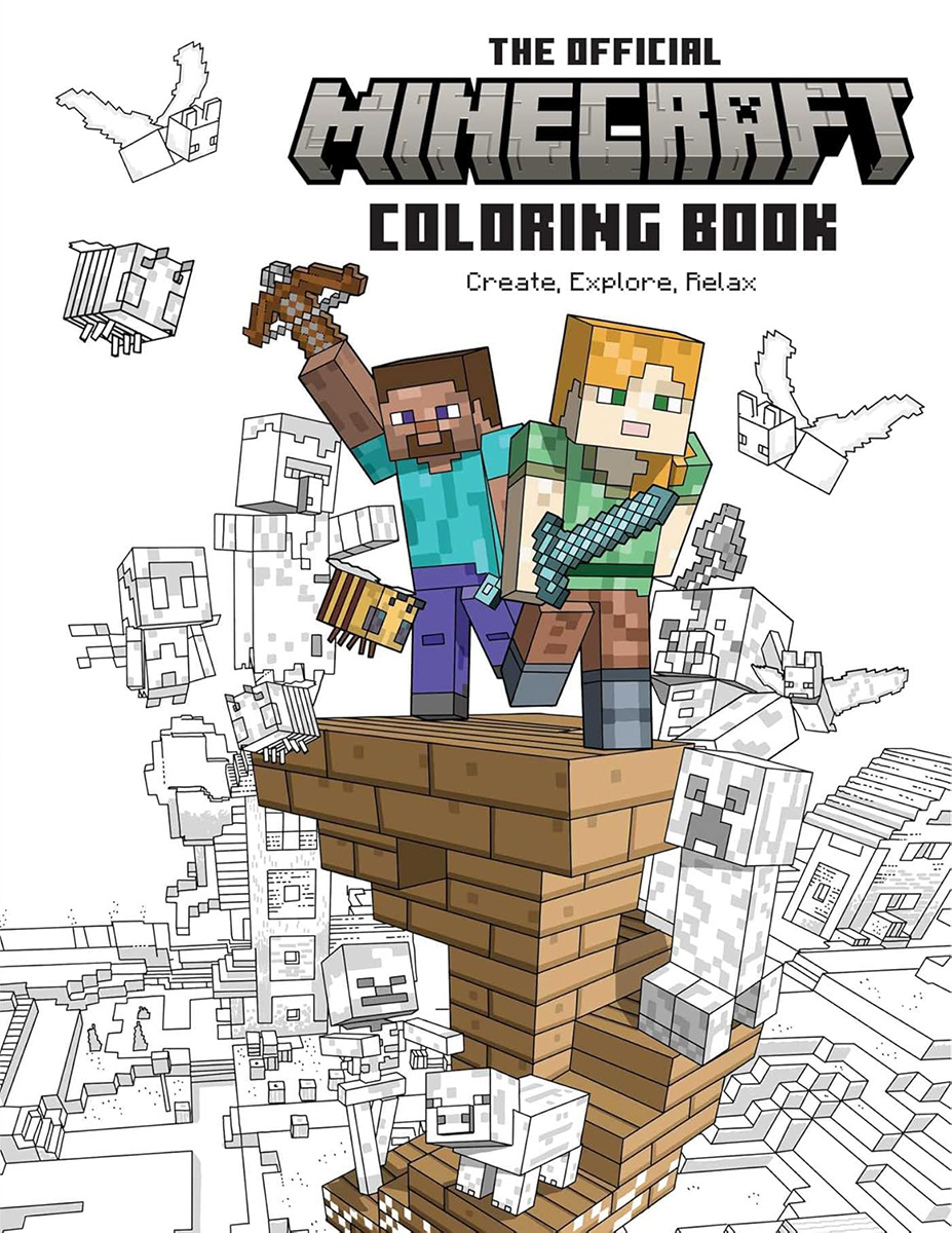  The Official Minecraft Coloring Book 