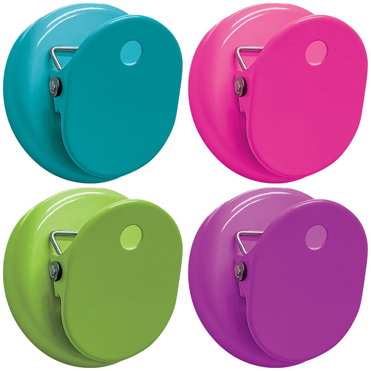  Colourful Brights Magnetic Clips 