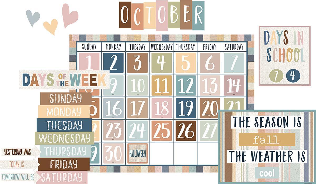 Everyone is Welcome Calendar Bulletin Board Set