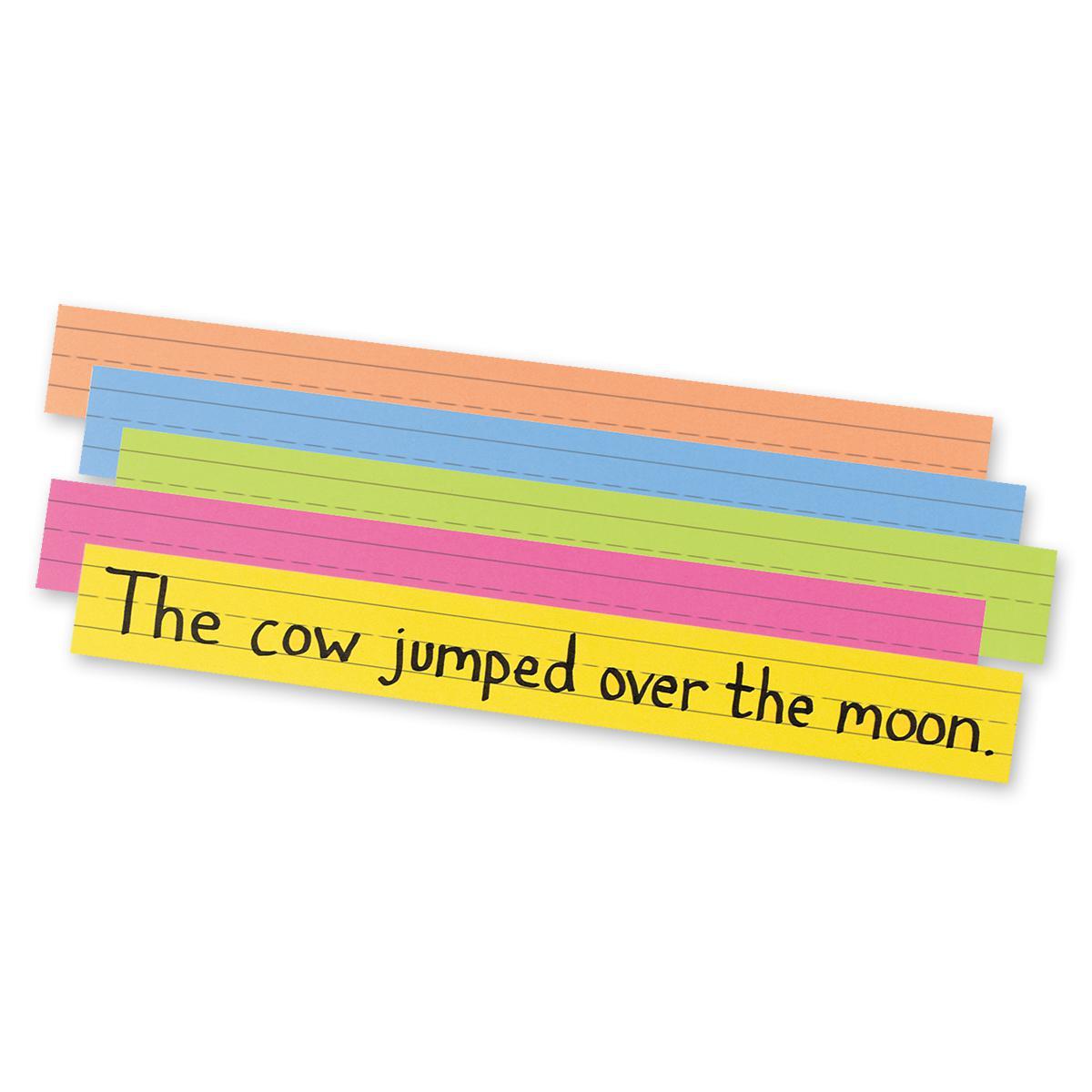  Pacon Super Bright Sentence Strips: Assorted Colours 