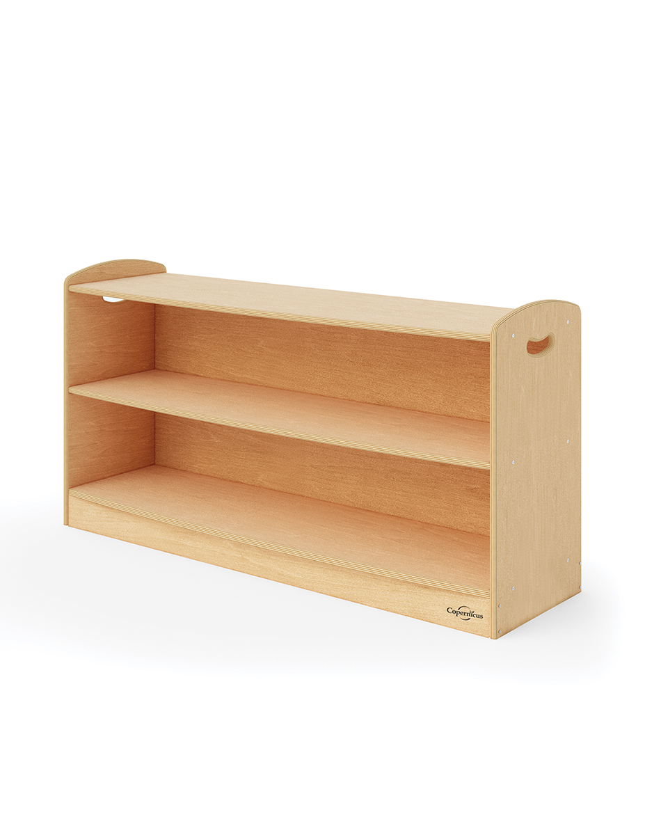 Seoras 2-Level Shelf with Casters (Solid Kickplate)