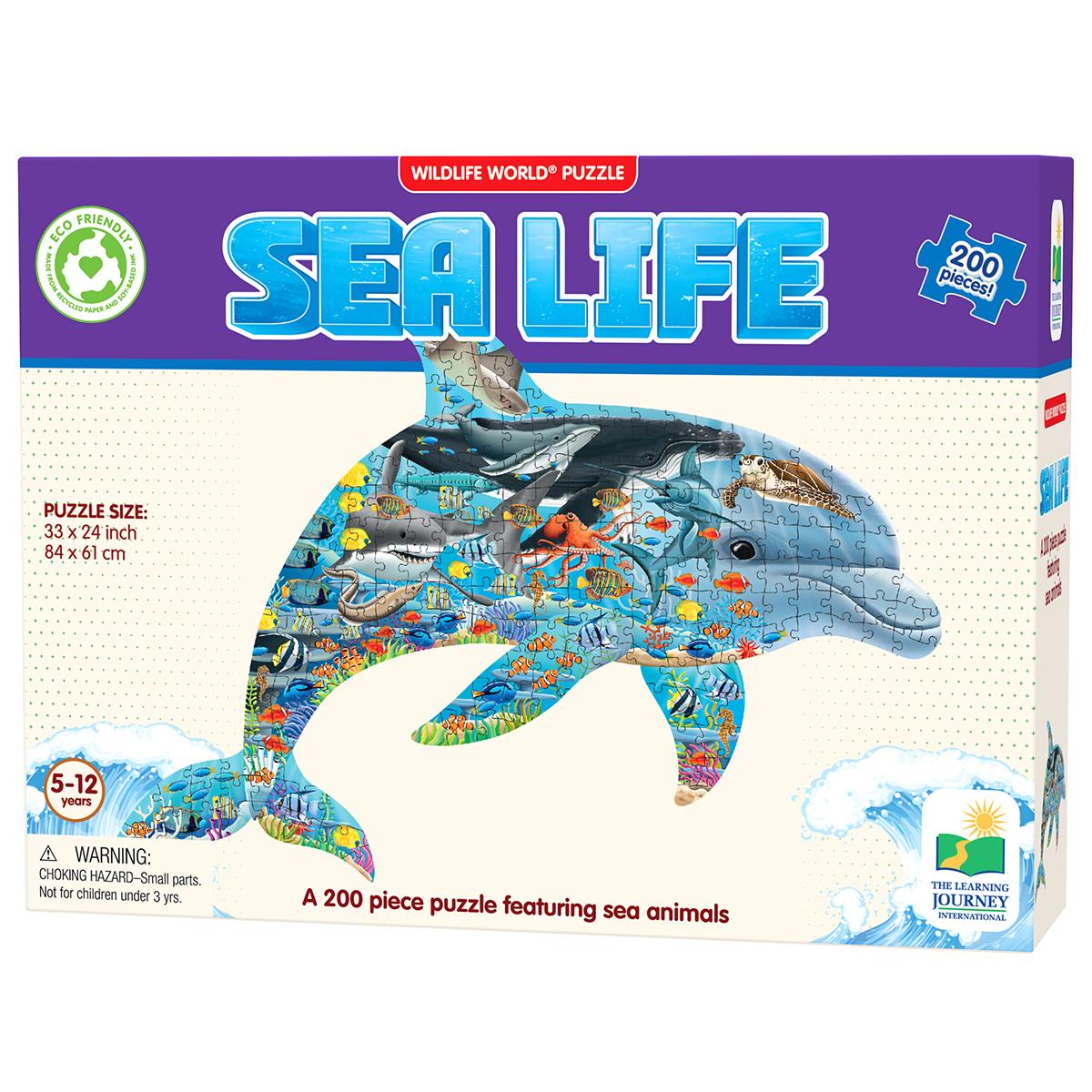  Wildlife World Sea Life Shaped Puzzle 
