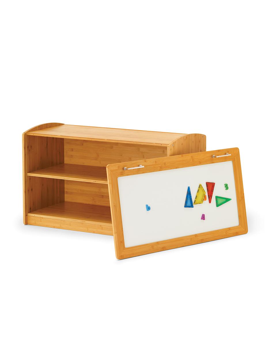 Hide-Away Shelf with Magnetic Whiteboard