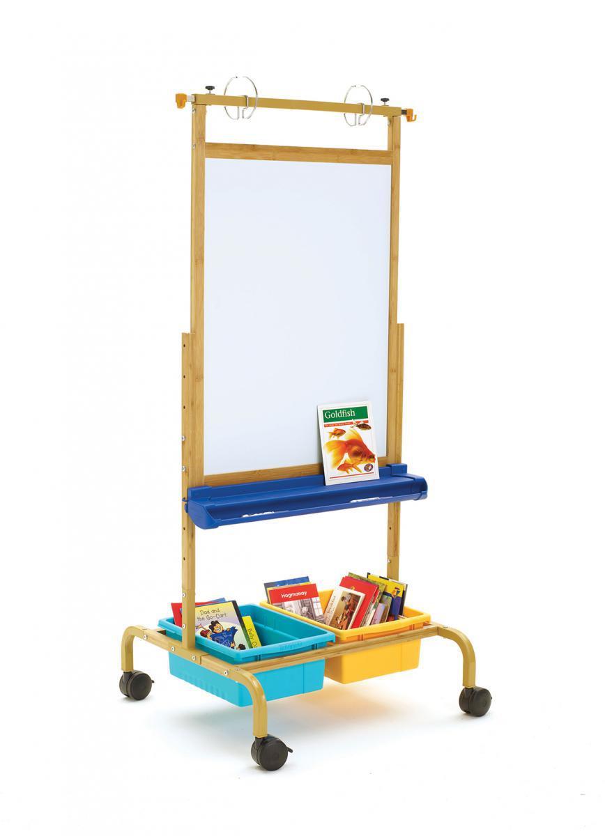  Bamboo Deluxe Chart Stand with Vibrant Tubs 