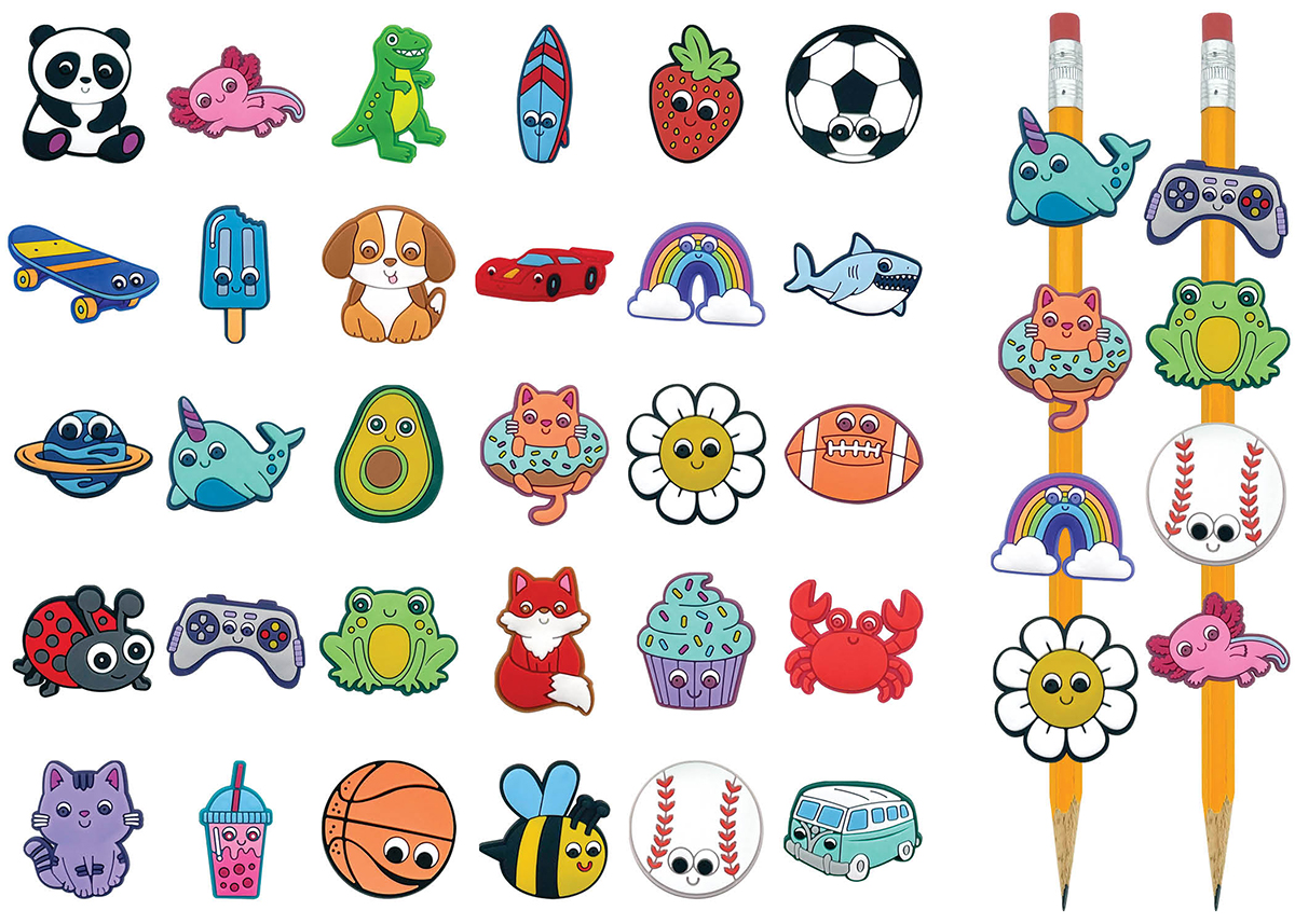 Pencil Charms 60-Pack