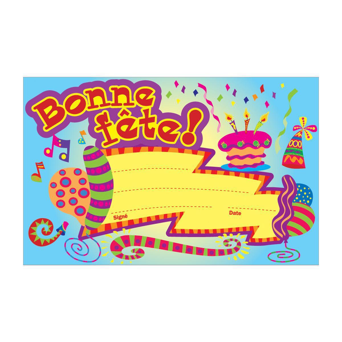  Certificats Bonne fête! 