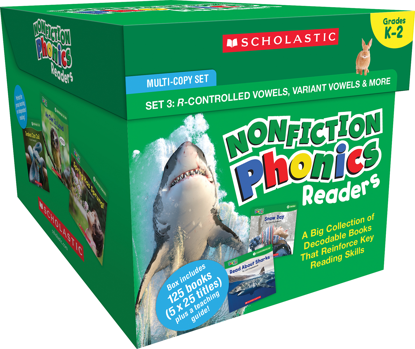 Nonfiction Phonics Readers Set 3: R-Control, Variant Vowels & More